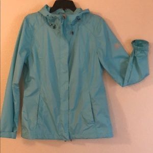 Lightweight jacket, Light blue (baby blue) hooded